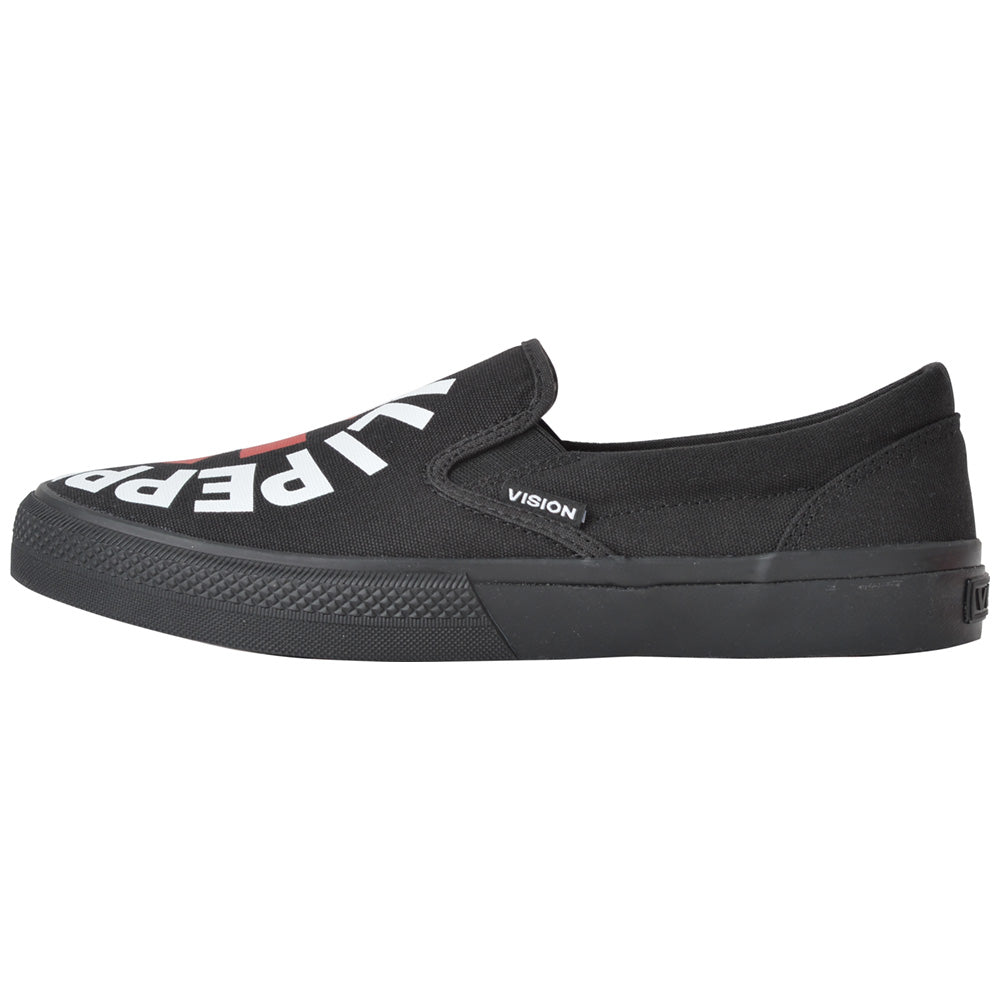 
                  
                    RED HOT CHILI PEPPERS レッドホットチリペッパーズ - CANVAS SLIP-ON RHCP Black / VISION STREET WEAR（ブランド） / スニーカー / メンズ
                  
                