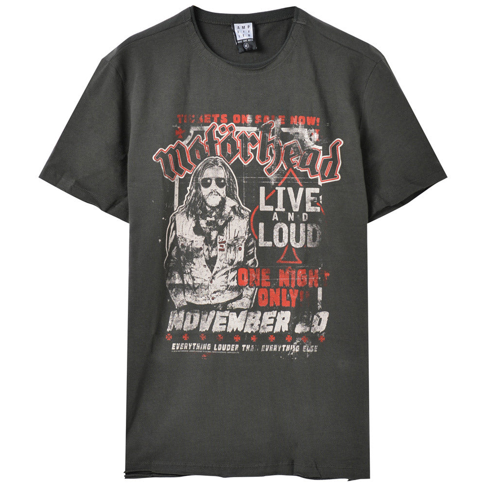 MOTORHEAD モーターヘッド - ONE NIGHT ONLY  / Amplified（ ブランド ） / Tシャツ / メンズ 【公式 / オフィシャル】