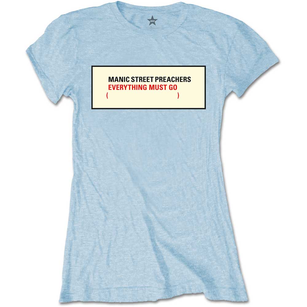 MANIC STREET PREACHERS マニックストリートプリーチャーズ (2025年 1月 来日 ) - Everything Must Go / Tシャツ / レディース 【公式 / オフィシャル】