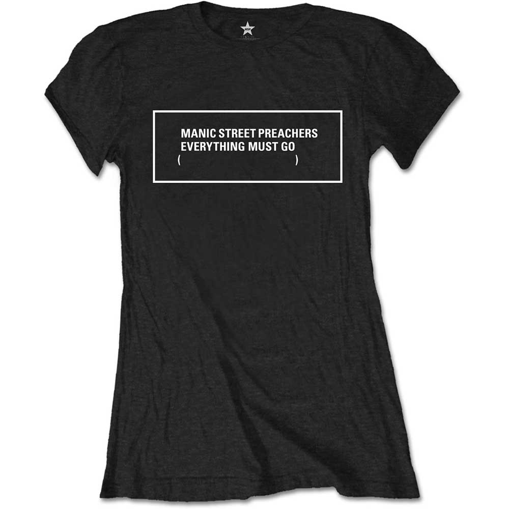 MANIC STREET PREACHERS マニックストリートプリーチャーズ (2025年 1月 来日 ) - Everything Must Go Monochrome / Tシャツ / レディース 【公式 / オフィシャル】