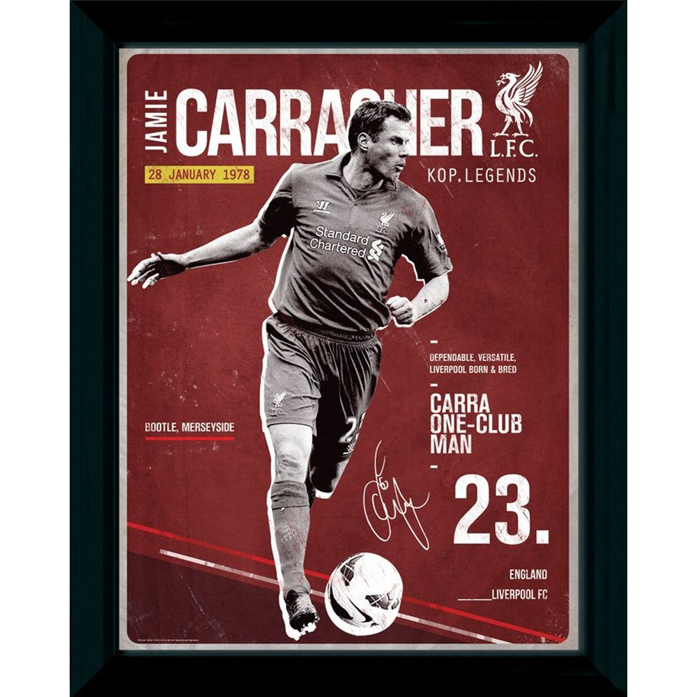 LIVERPOOL FC リヴァプールFC - Carragher Retro / インテリア額 【公式 / オフィシャル】