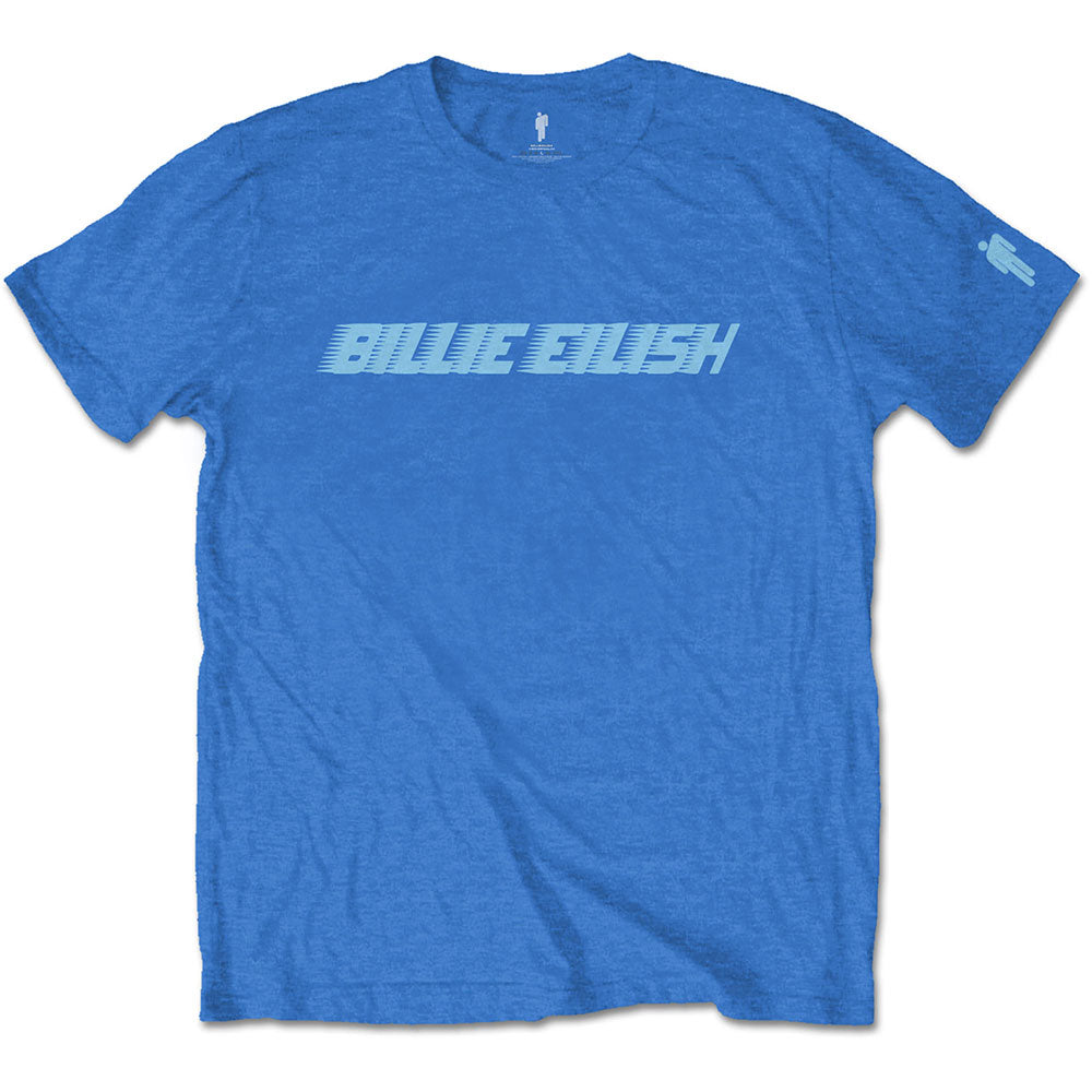 BILLIE EILISH ビリーアイリッシュ (新作 発売 ) Blue Racer Logo Tシャツ メンズ 公式 オフィシャル