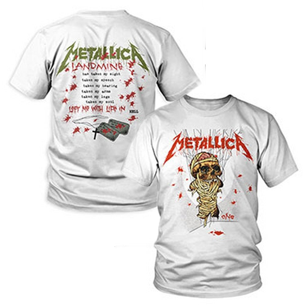 METALLICA メタリカ - One Landmine / バックプリントあり / Tシャツ / メンズ 【公式 / オフィシャル】