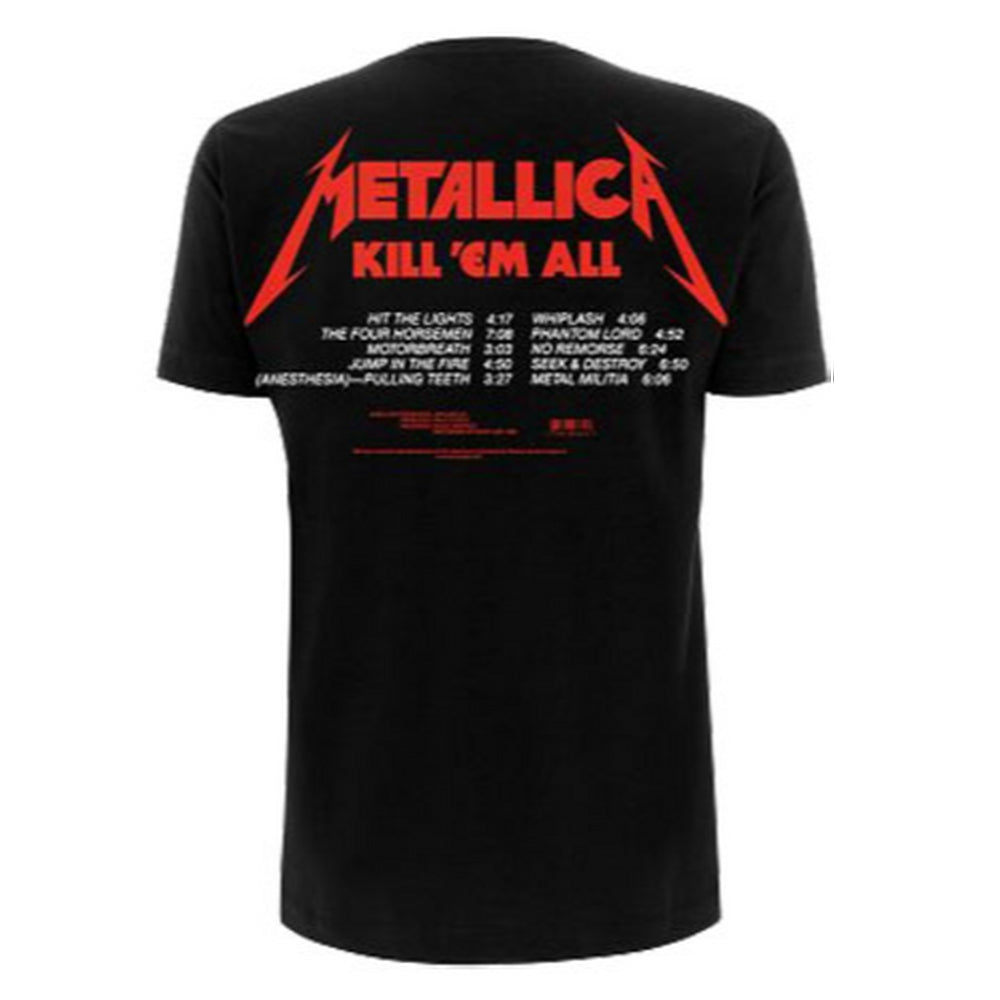 
                  
                    METALLICA メタリカ - Kill 'Em All Tracks / バックプリントあり / Tシャツ / メンズ 【公式 / オフィシャル】
                  
                