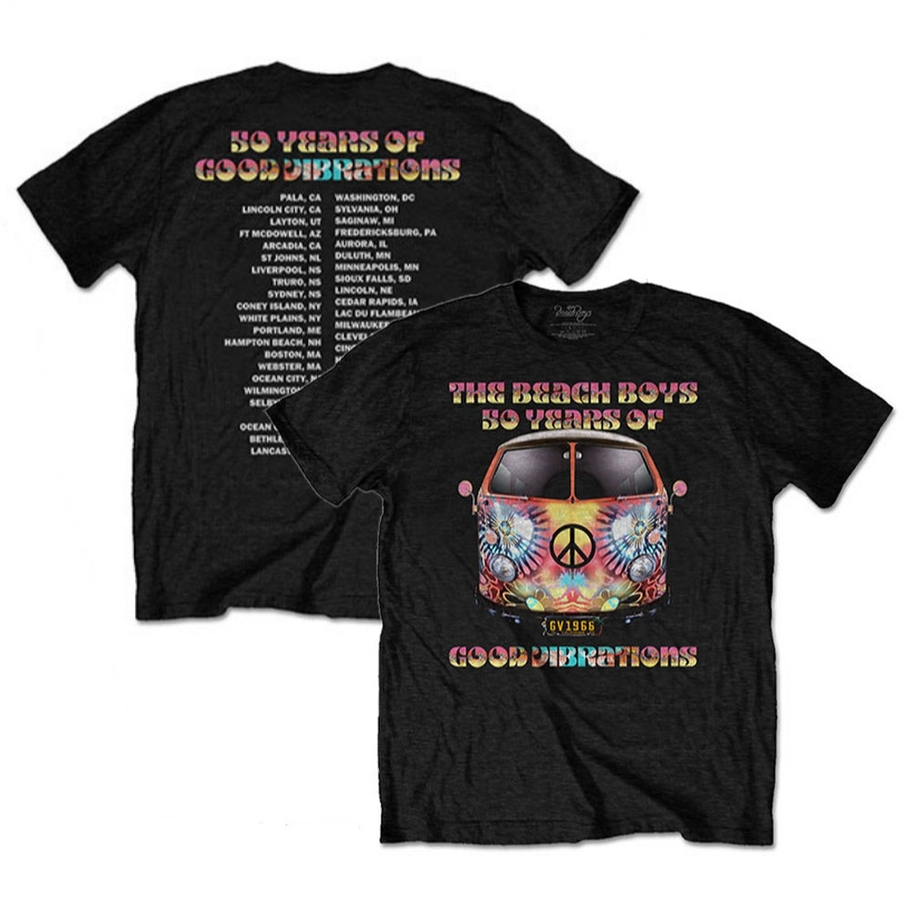 THE BEACH BOYS ビーチボーイズ - Good Vibes Tour / バックプリントあり / Tシャツ / メンズ 【公式 / オフィシャル】