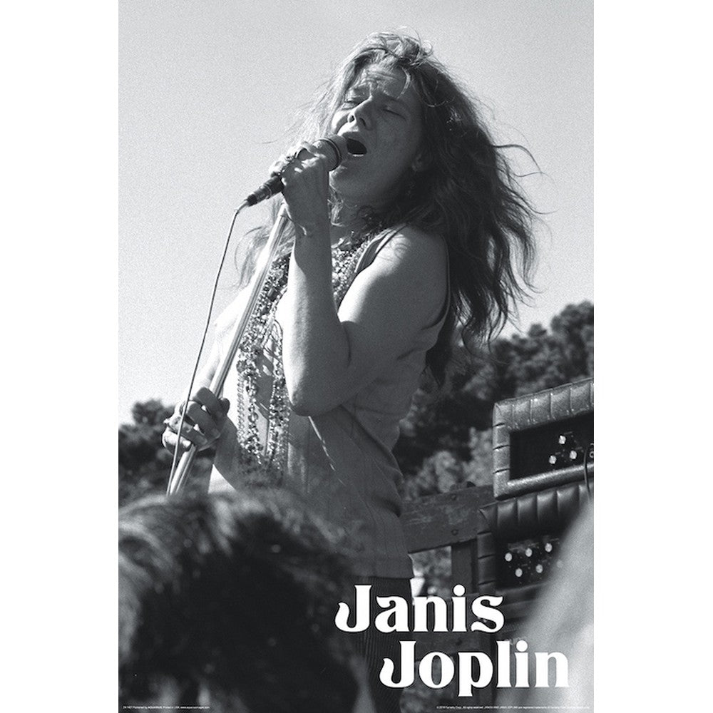 JANIS JOPLIN - Mic B&W