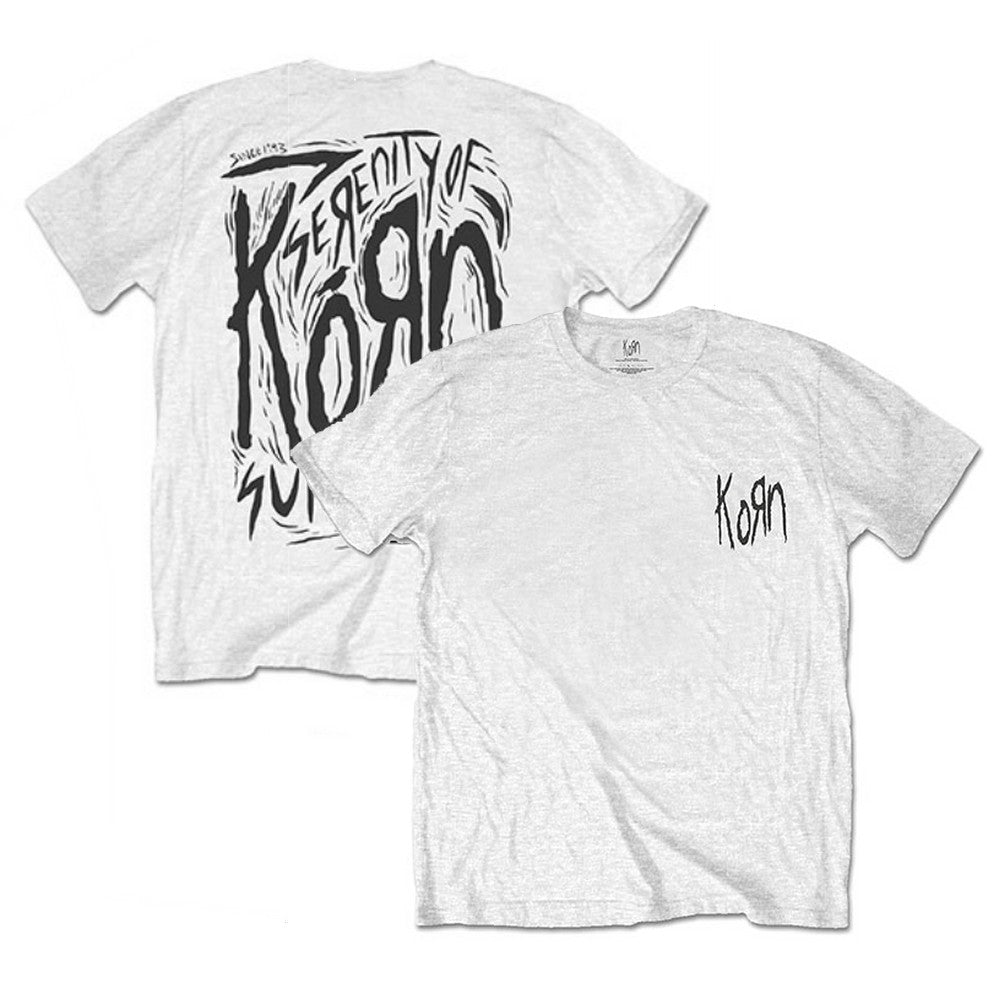 
                  
                    KORN コーン (デビュー 30周年 ) - Scratched Type / バックプリントあり / Tシャツ / メンズ 【公式 / オフィシャル】
                  
                