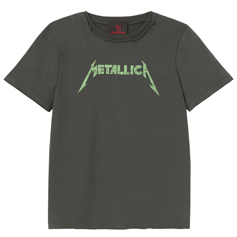 METALLICA メタリカ - Logo / Amplified（ ブランド ） / レア / Tシャツ / キッズ 【公式 / オフィシャル】