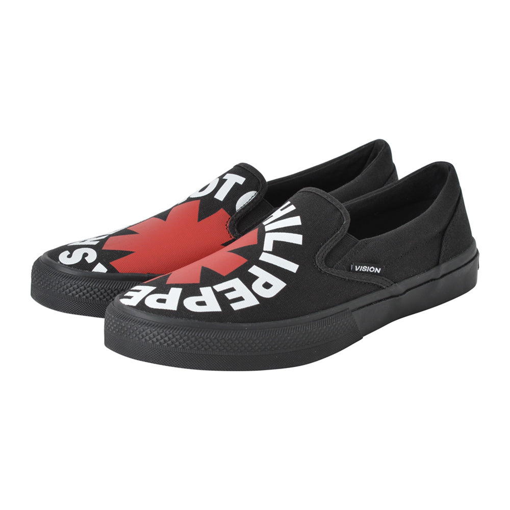 
                  
                    RED HOT CHILI PEPPERS レッドホットチリペッパーズ - CANVAS SLIP-ON RHCP Black / VISION STREET WEAR（ブランド） / スニーカー / レディース 【公式 / オフィシャル】
                  
                