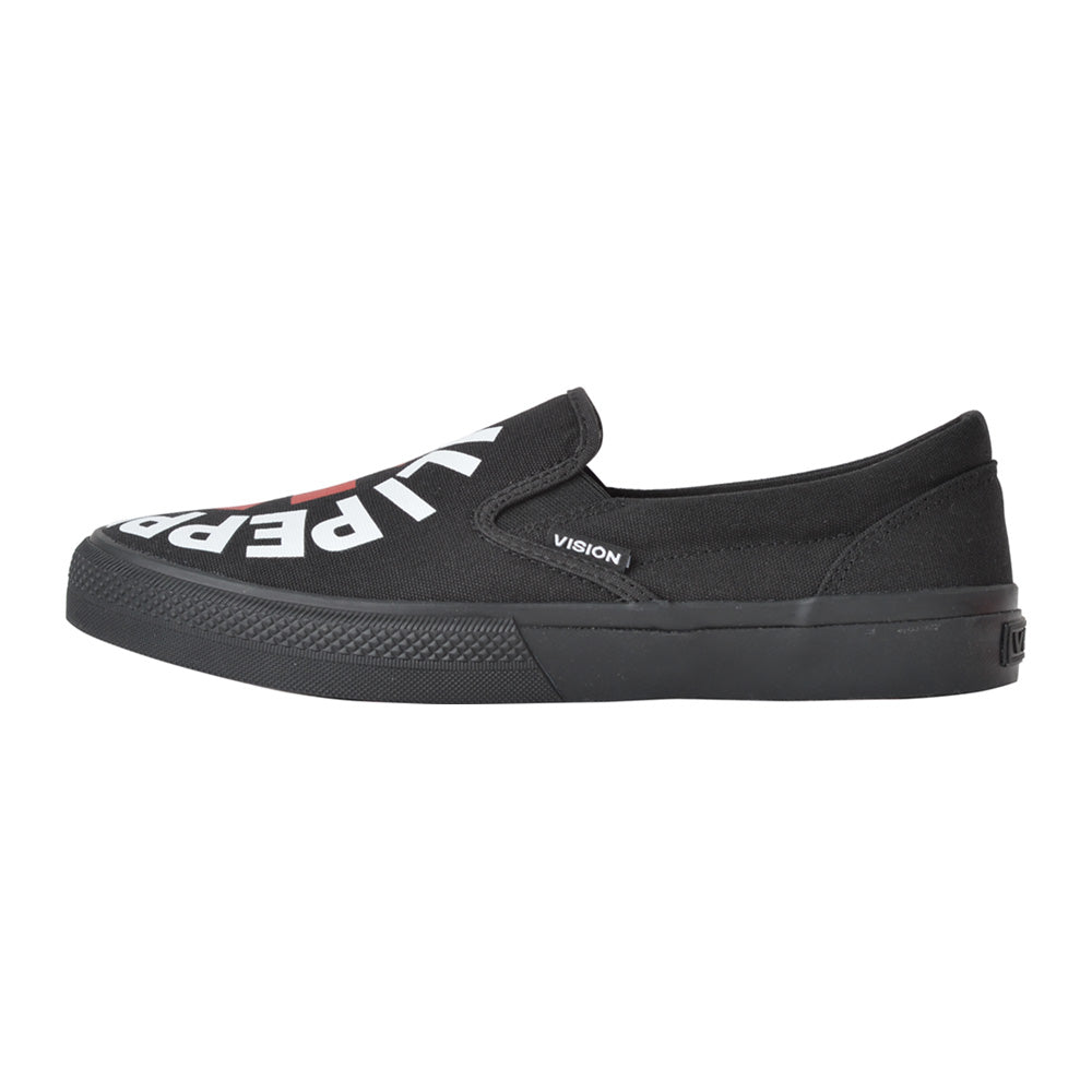 
                  
                    RED HOT CHILI PEPPERS レッドホットチリペッパーズ - CANVAS SLIP-ON RHCP Black / VISION STREET WEAR（ブランド） / スニーカー / レディース 【公式 / オフィシャル】
                  
                