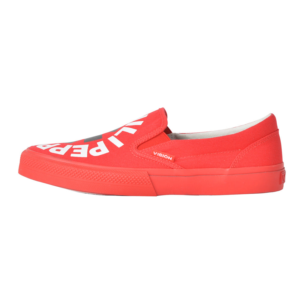 
                  
                    RED HOT CHILI PEPPERS レッドホットチリペッパーズ - CANVAS SLIP-ON RHCP Red / VISION STREET WEAR（ブランド） / スニーカー / レディース 【公式 / オフィシャル】
                  
                