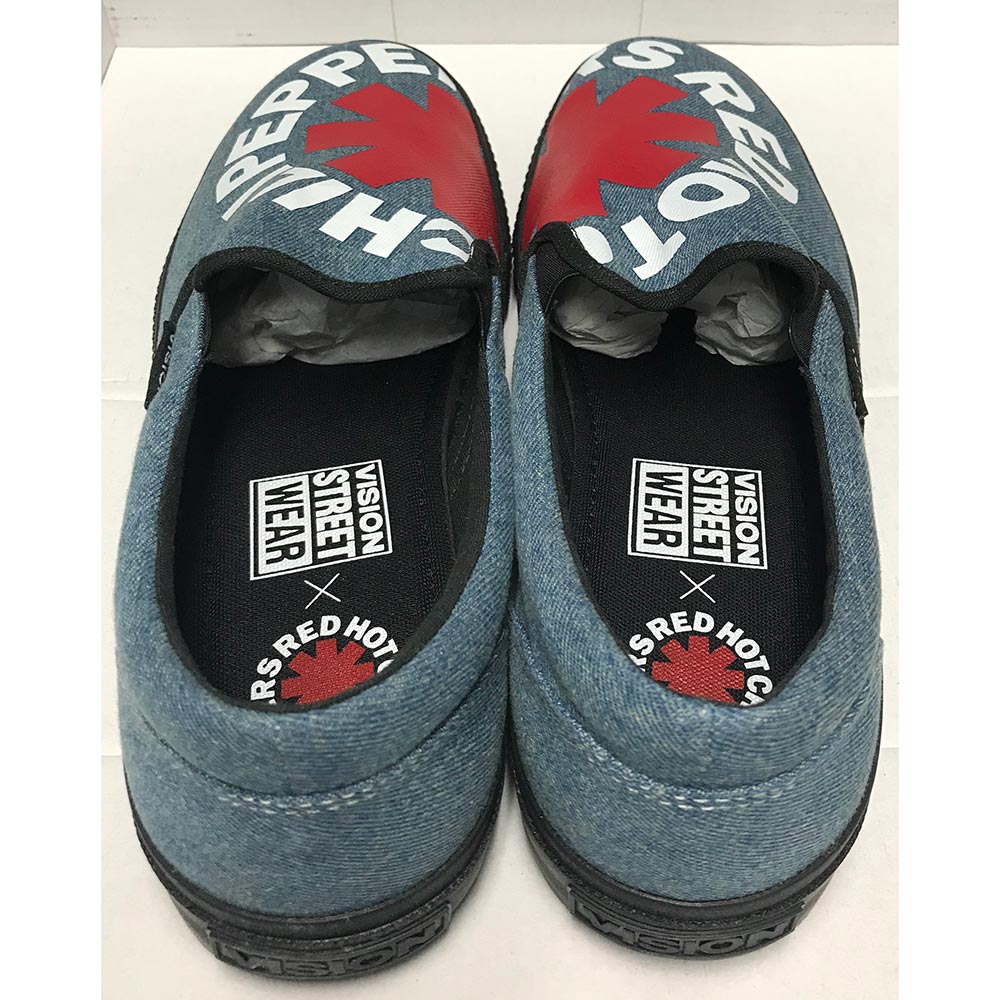 
                  
                    RED HOT CHILI PEPPERS レッドホットチリペッパーズ - CANVAS SLIP-ON RHCP DENIM / VISION STREET WEAR（ブランド） / スニーカー / レディース 【公式 / オフィシャル】
                  
                