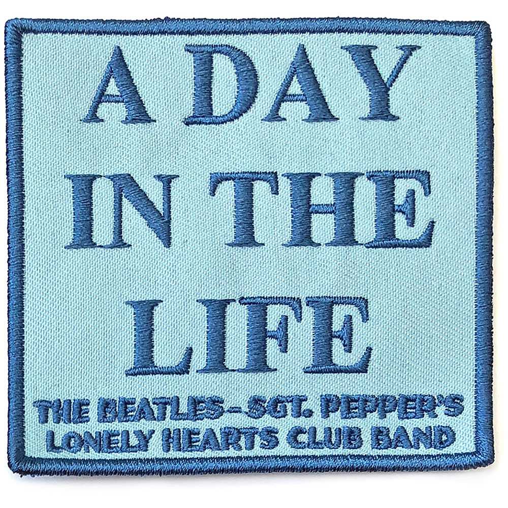 THE BEATLES ビートルズ (ABBEY ROAD 55周年 ) - A Day In The Life / SONG TITLES / ワッペン 【公式 / オフィシャル】