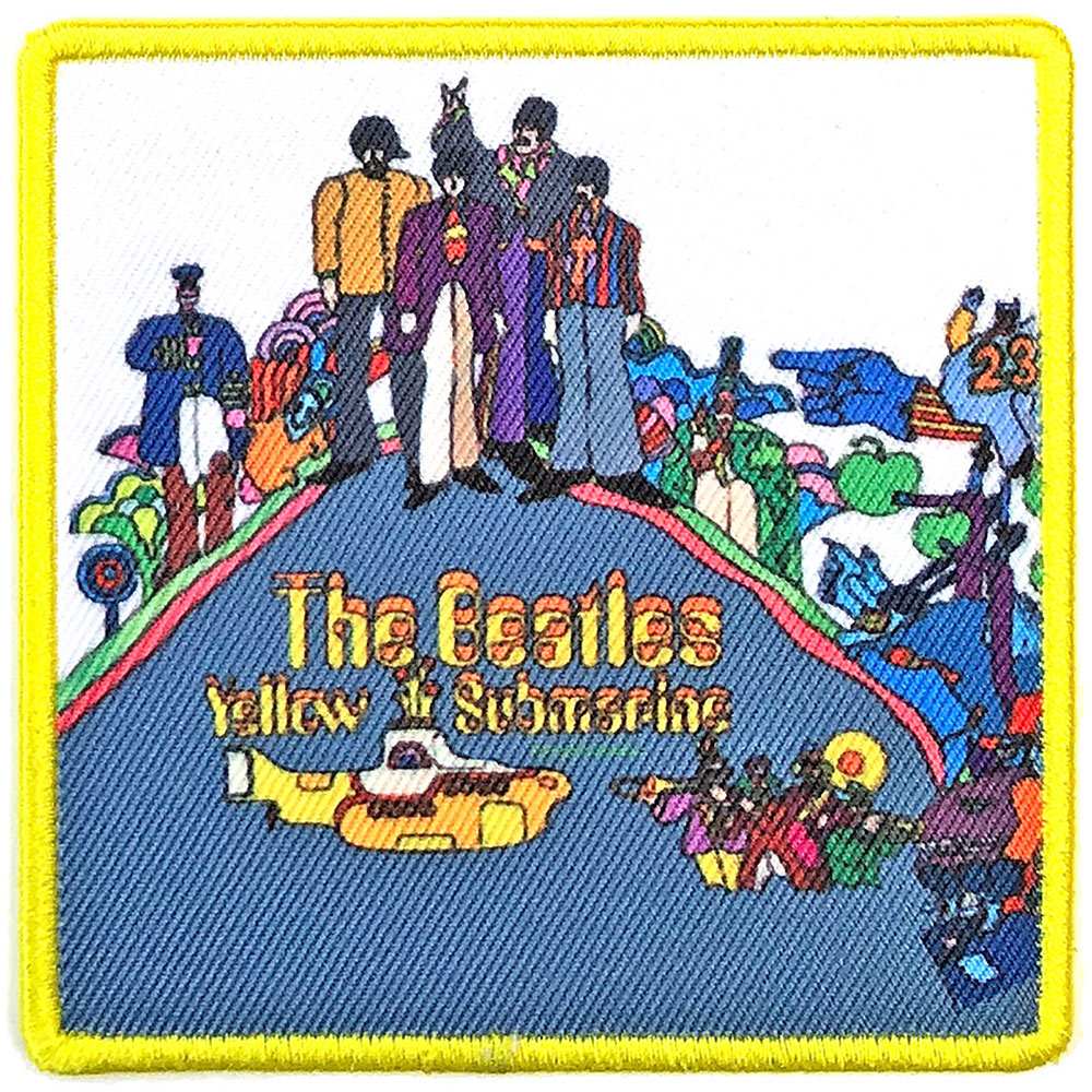 THE BEATLES ビートルズ (ABBEY ROAD 55周年 ) - Yellow Submarine Album Cover / ワッペン 【公式 / オフィシャル】