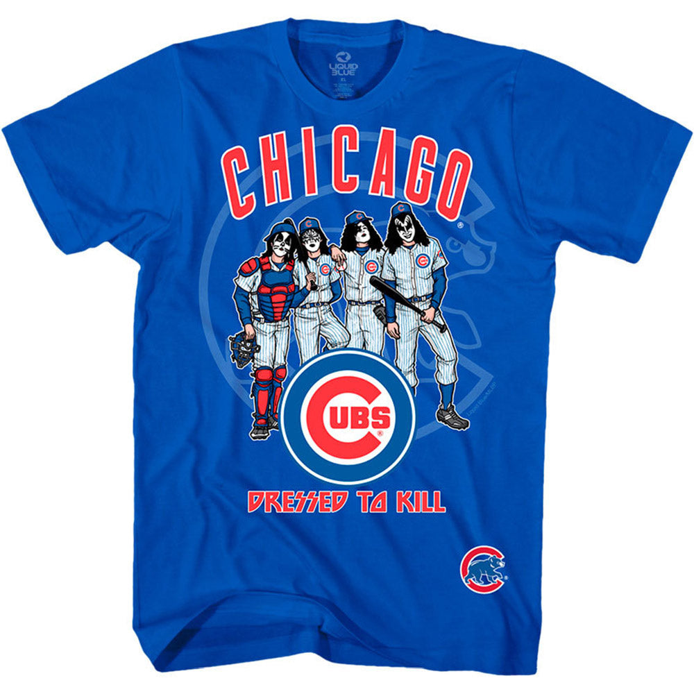 KISS キッス (デビュー 50周年 ) - Chicago Cubs Dressed to Kill / Tシャツ / メンズ 【公式 / オフィシャル】