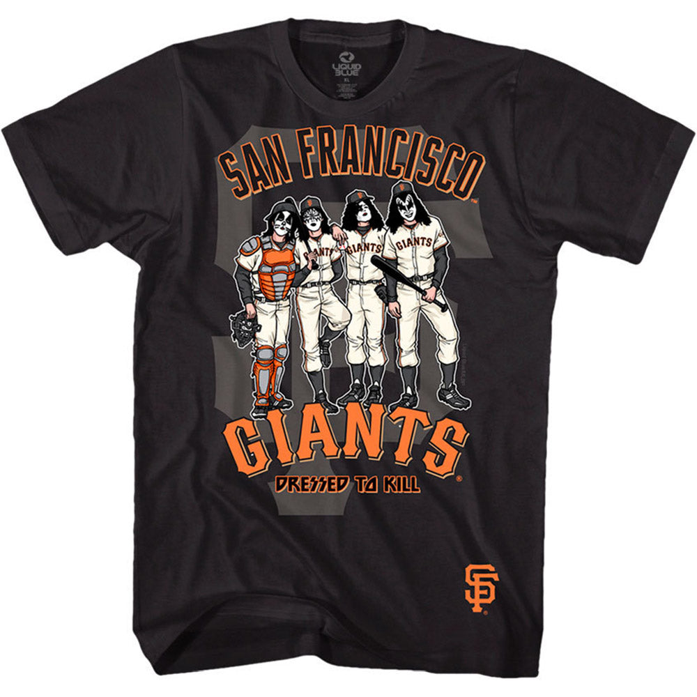 KISS キッス (デビュー 50周年 ) - San Francisco Giants Dressed to Kill / Tシャツ / メンズ 【公式 / オフィシャル】