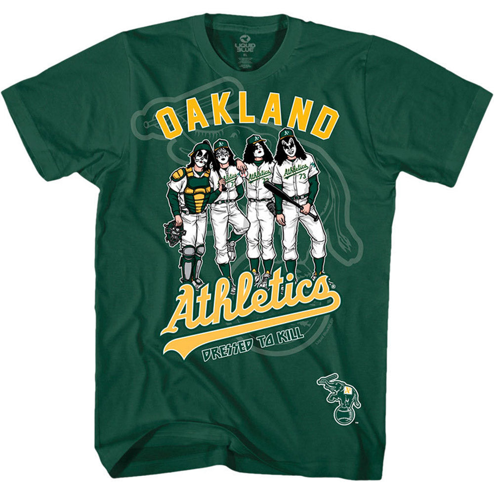 KISS キッス (デビュー 50周年 ) - Oakland Athletics Dressed to Kill / Tシャツ / メンズ 【公式 / オフィシャル】