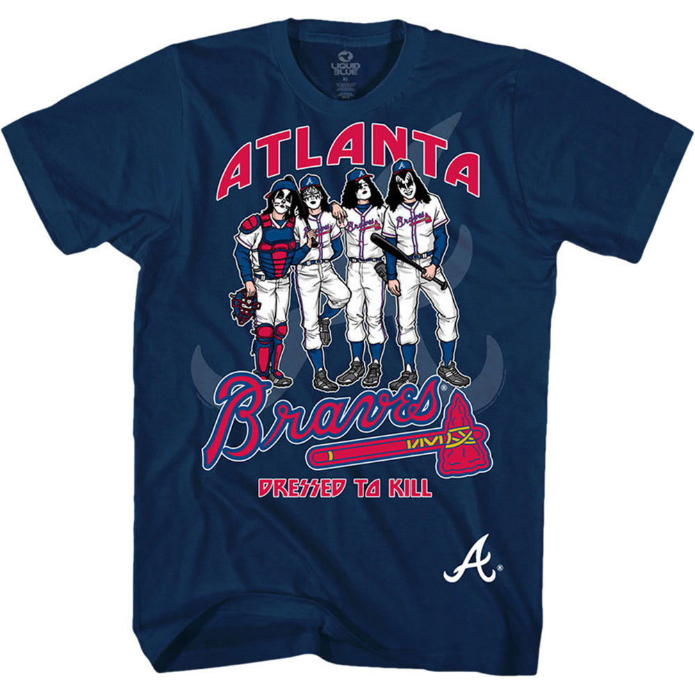 KISS キッス (デビュー 50周年 ) - Atlanta Braves Dressed to Kill / Tシャツ / メンズ 【公式 / オフィシャル】