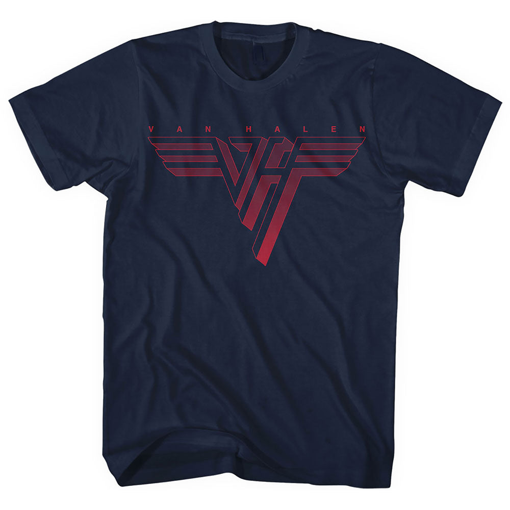 VAN HALEN ヴァンヘイレン (サミー&マイケル 来日 ) - Classic Red Logo / Tシャツ / メンズ 【公式 / オフィシャル】