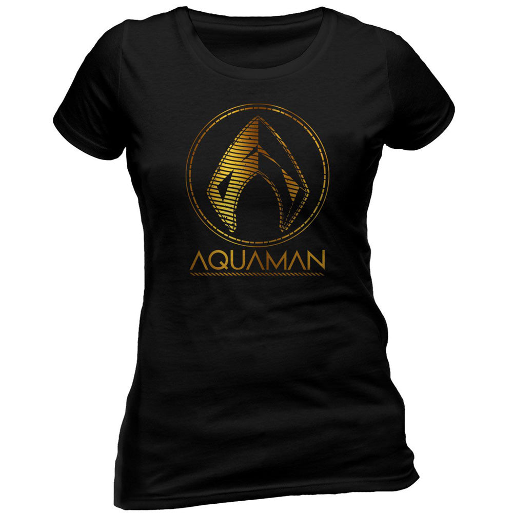 
                  
                    AQUAMAN アクアマン - Metallic Symbol / Tシャツ / レディース
                  
                