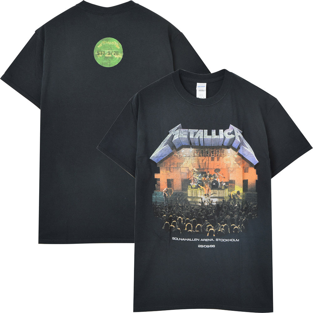 METALLICA メタリカ - Stockholm '86. / バックプリントあり / Tシャツ / メンズ 【公式 / オフィシャル】