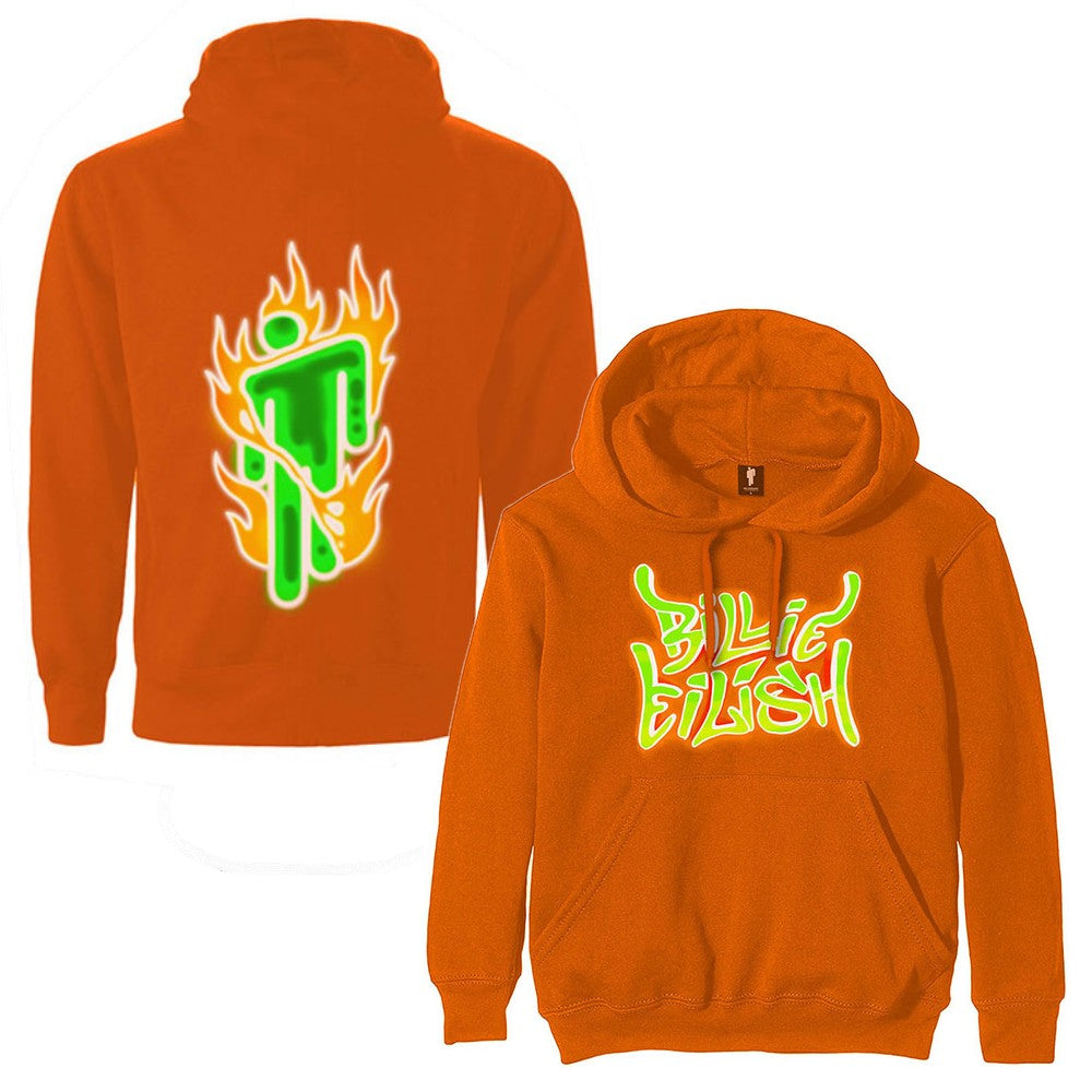 BILLIE EILISH ビリーアイリッシュ (新作 発売 ) Airbrush Flames Blohsh 公式 オフィシャル