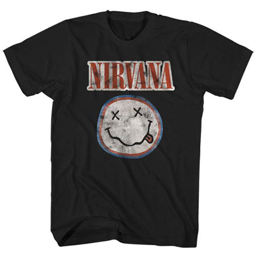 NIRVANA ニルヴァーナ (カート 追悼 30周年 ) - Distressed Logo / Tシャツ / メンズ 【公式 / オフィシャル】