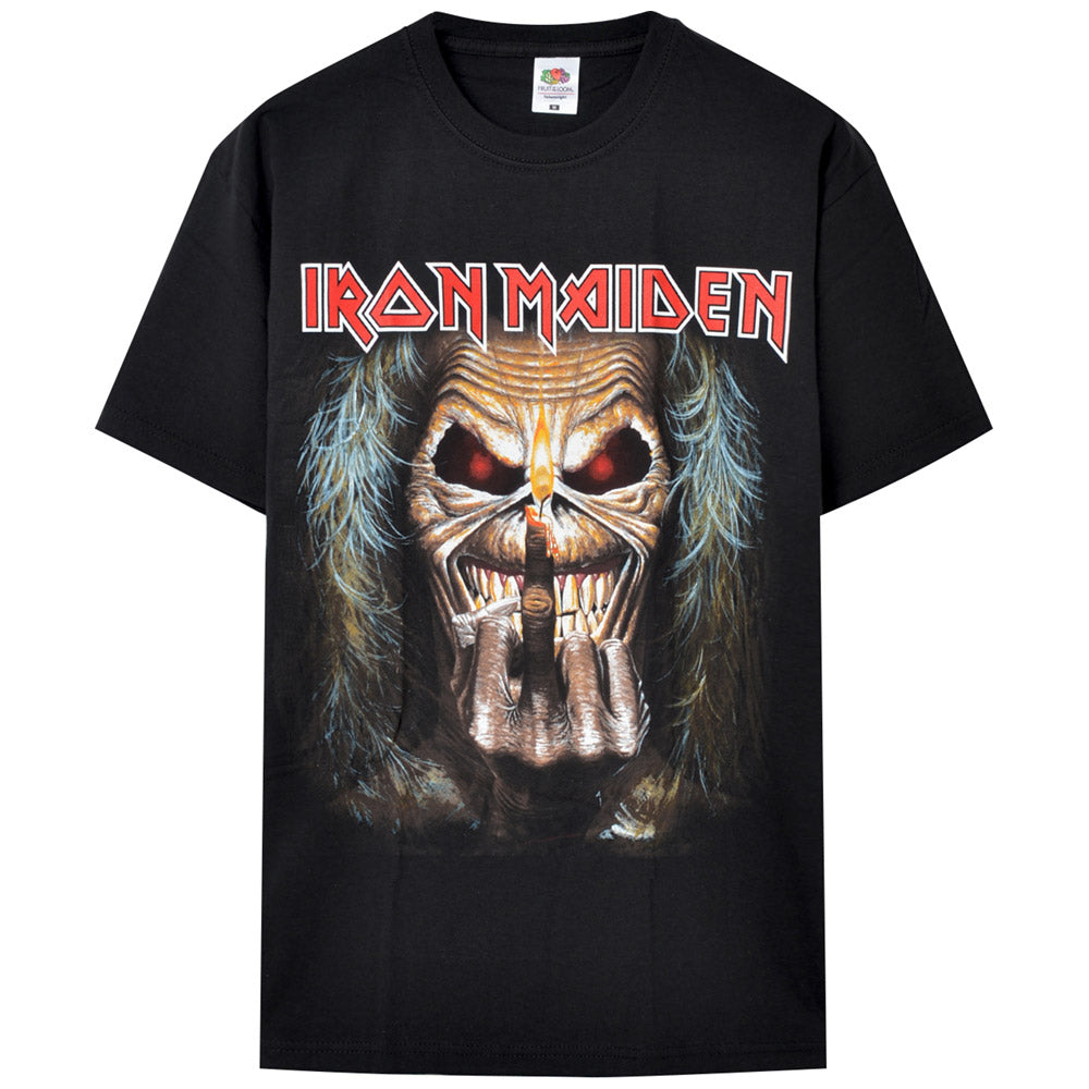 IRON MAIDEN アイアンメイデン (9月 来日 ) - EDDIE CANDLE FINGER / Tシャツ / メンズ 【公式 / オフィシャル】