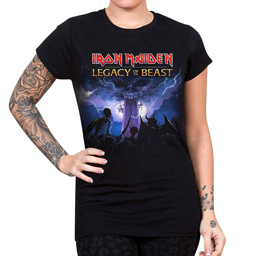 IRON MAIDEN アイアンメイデン (9月 来日 ) - LEGACY ARMY / Tシャツ / レディース 【公式 / オフィシャル】