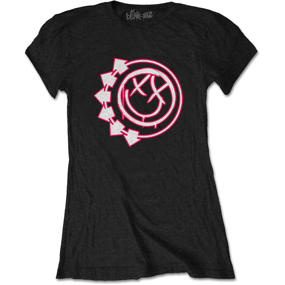 BLINK 182 ブリンク 182 (デビュー 30周年 ) Six Arrow Smile Tシャツ レディース 公式 オフィシャル