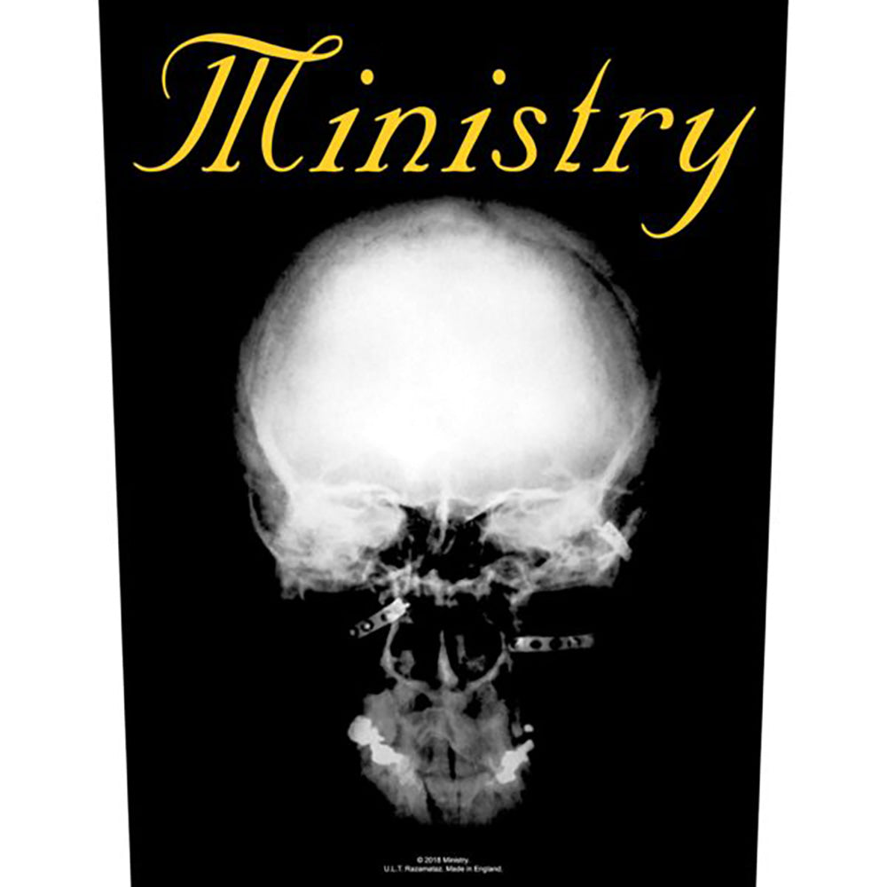 MINISTRY ミニストリー - The Mind Is A Terrible Thing To Taste / Backpatch / ワッペン 【公式 / オフィシャル】