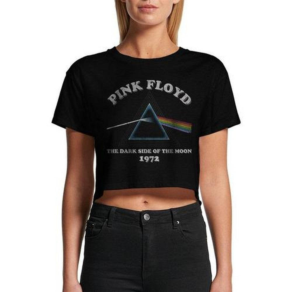 PINK FLOYD ピンクフロイド (「対」 30周年 ) - DARK SIDE OF THE MOON RETRO / CROP TOP / Tシャツ / レディース 【公式 / オフィシャル】