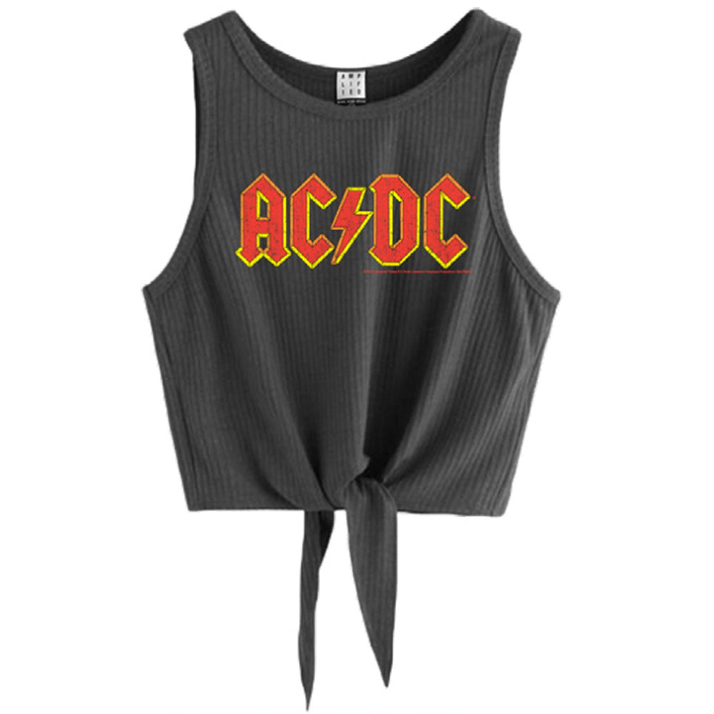 AC/DC エーシーディーシー Logo / Amplified（ ブランド ） タンクトップ レディース 公式 オフィシャル