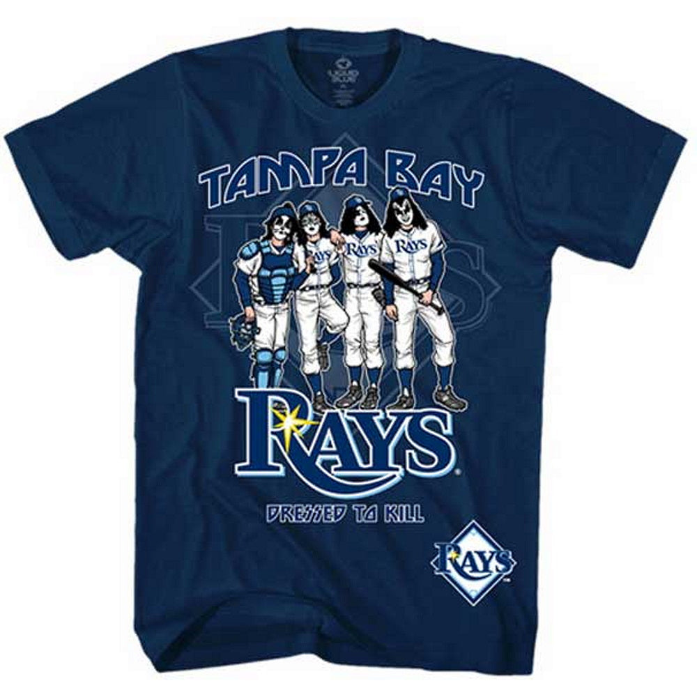 KISS キッス (デビュー 50周年 ) - TAMPA BAY RAYS KISS DRESSED TO KILL / Tシャツ / メンズ 【公式 / オフィシャル】