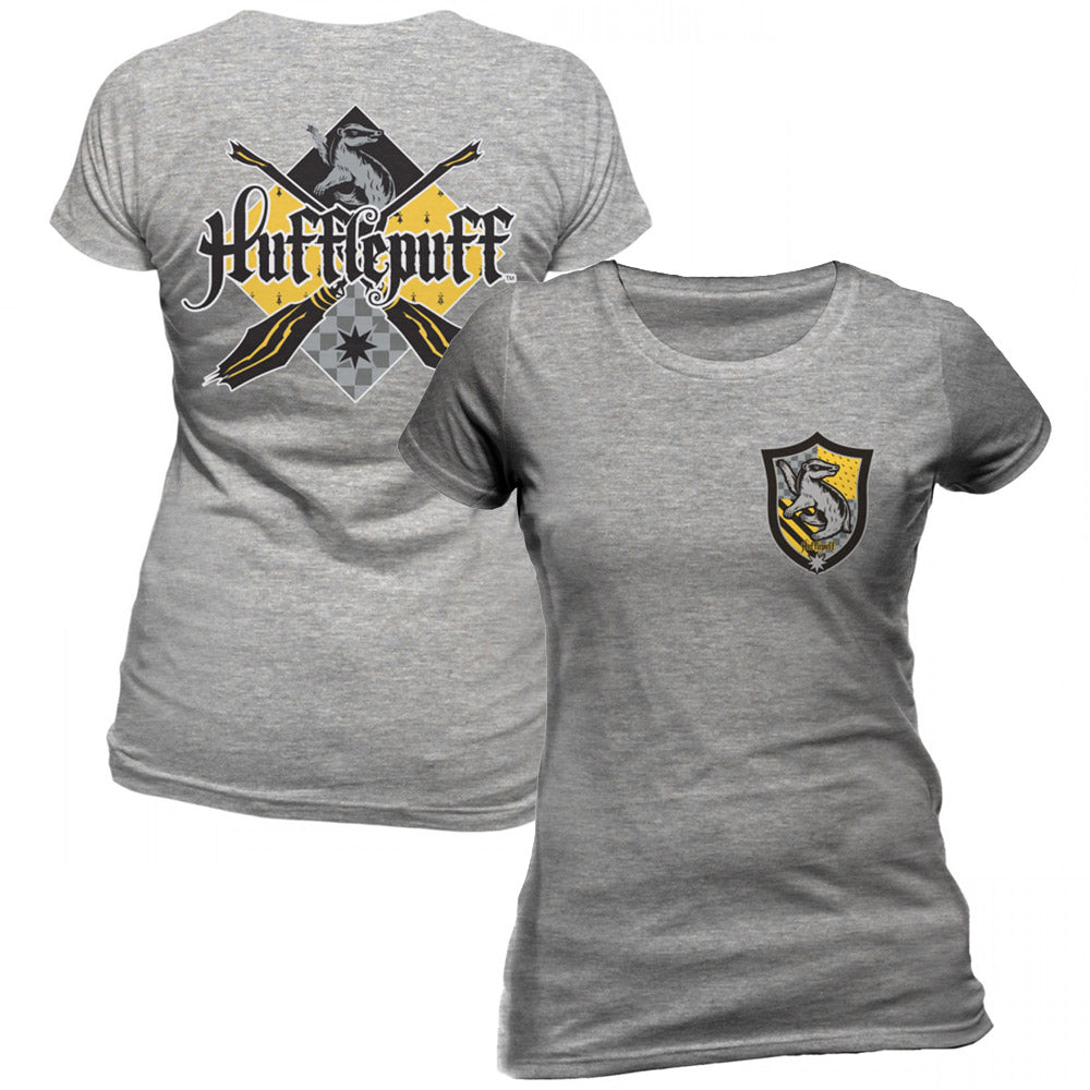 HARRY POTTER ハリーポッター - HOUSE HUFFLEPUFF / バックプリントあり / Tシャツ / レディース 【公式 / オフィシャル】