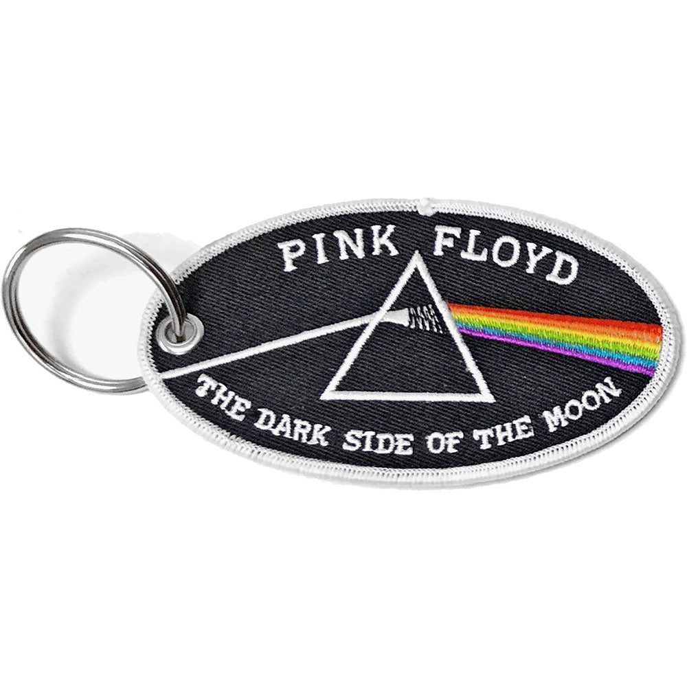 PINK FLOYD ピンクフロイド (「対」 30周年 ) - Dark Side of the Moon Oval White Border / パッチ / キーホルダー 【公式 / オフィシャル】