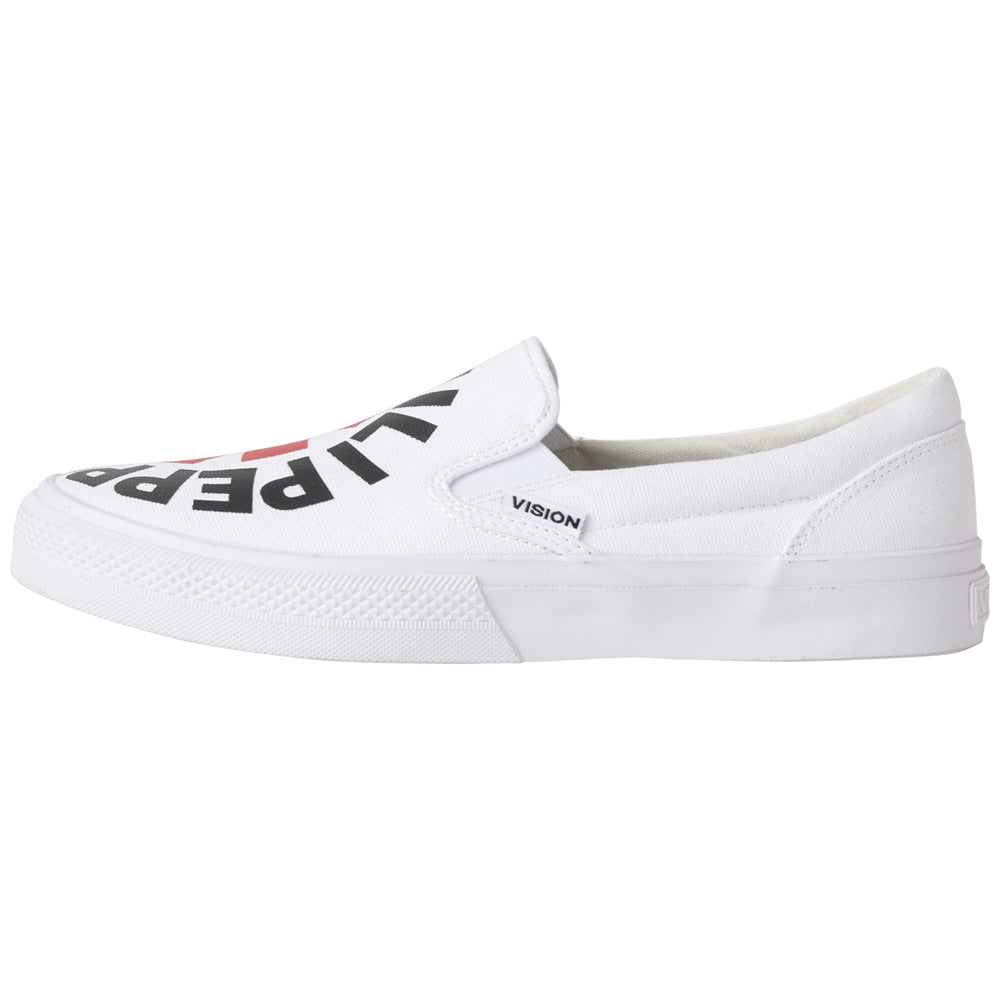 
                  
                    RED HOT CHILI PEPPERS レッドホットチリペッパーズ - CANVAS SLIP-ON RHCP White / VISION STREET WEAR（ブランド） / スニーカー / メンズ
                  
                