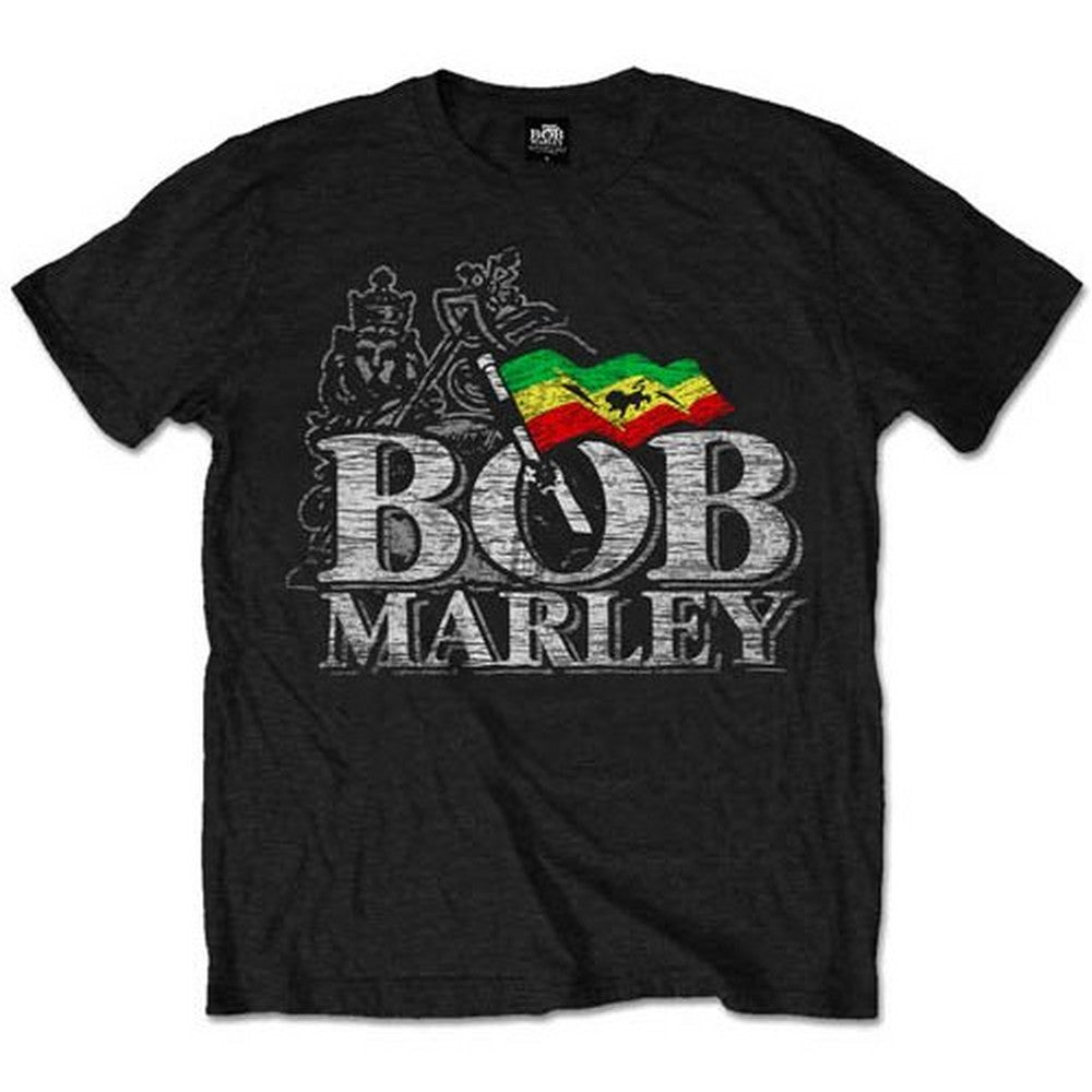 BOB MARLEY ボブマーリー (5月17日 『ONE LOVE』 映画公開 ) - Distressed Logo / Tシャツ / メンズ 【公式 / オフィシャル】