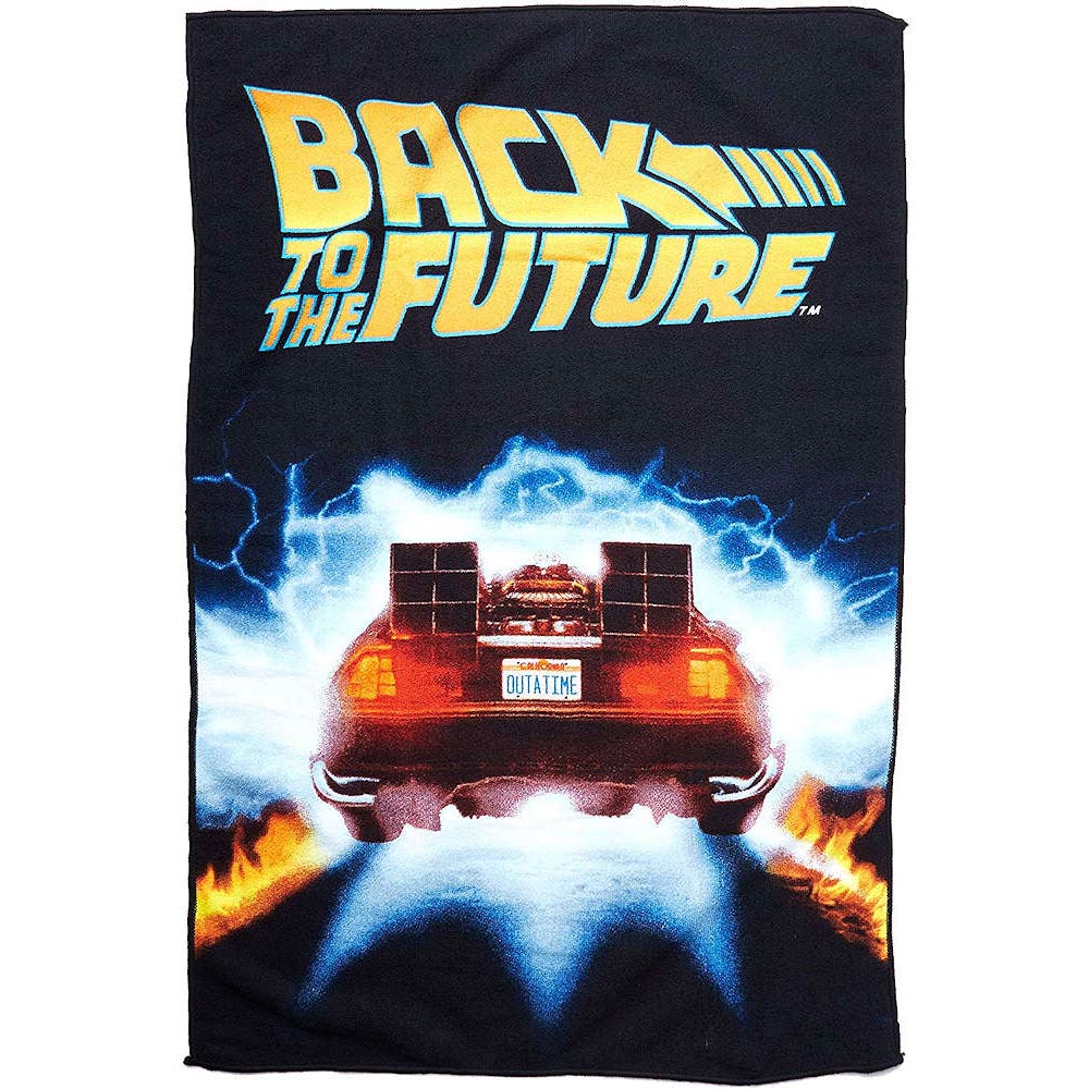 BACK TO THE FUTURE バックトゥザフューチャー (「BTTF2」 35周年 ) - Delorean Time Machine Microfiber Towel / タオル 【公式 / オフィシャル】