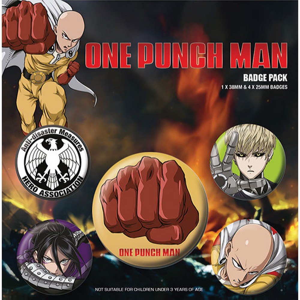 ONE PUNCH MAN ワンパンマン - Destructive / バッジ 【公式 / オフィシャル】