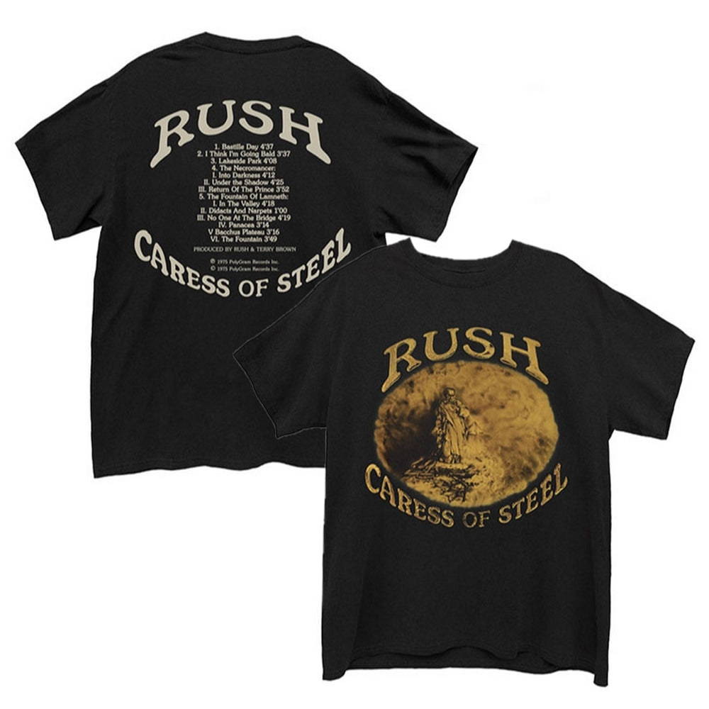 
                  
                    RUSH ラッシュ (デビュー 50周年 ) - Caress of Steel / バックプリントあり / Tシャツ / メンズ 【公式 / オフィシャル】
                  
                