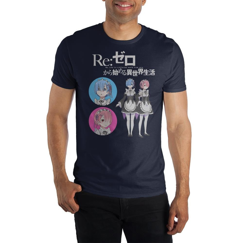 RE:ZERO Re:ゼロから始める異世界生活 (10月 3rdseason ) - レム・ラム / Tシャツ / メンズ 【公式 / オフィシャル】