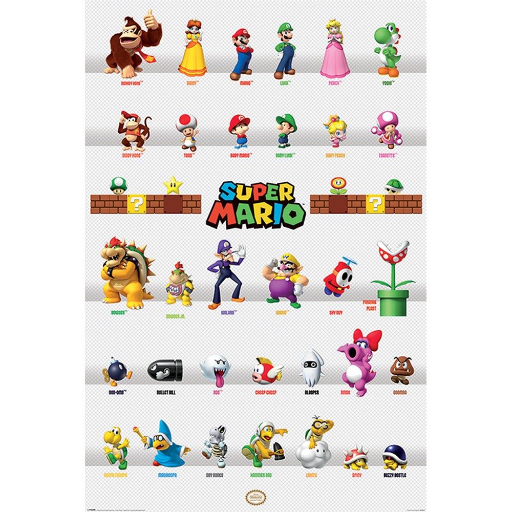 SUPER MARIO - Character Parade