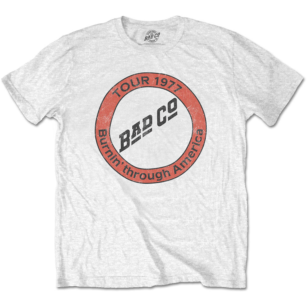 BAD COMPANY バッドカンパニー Burnin' Through America Tシャツ メンズ  公式 オフィシャル