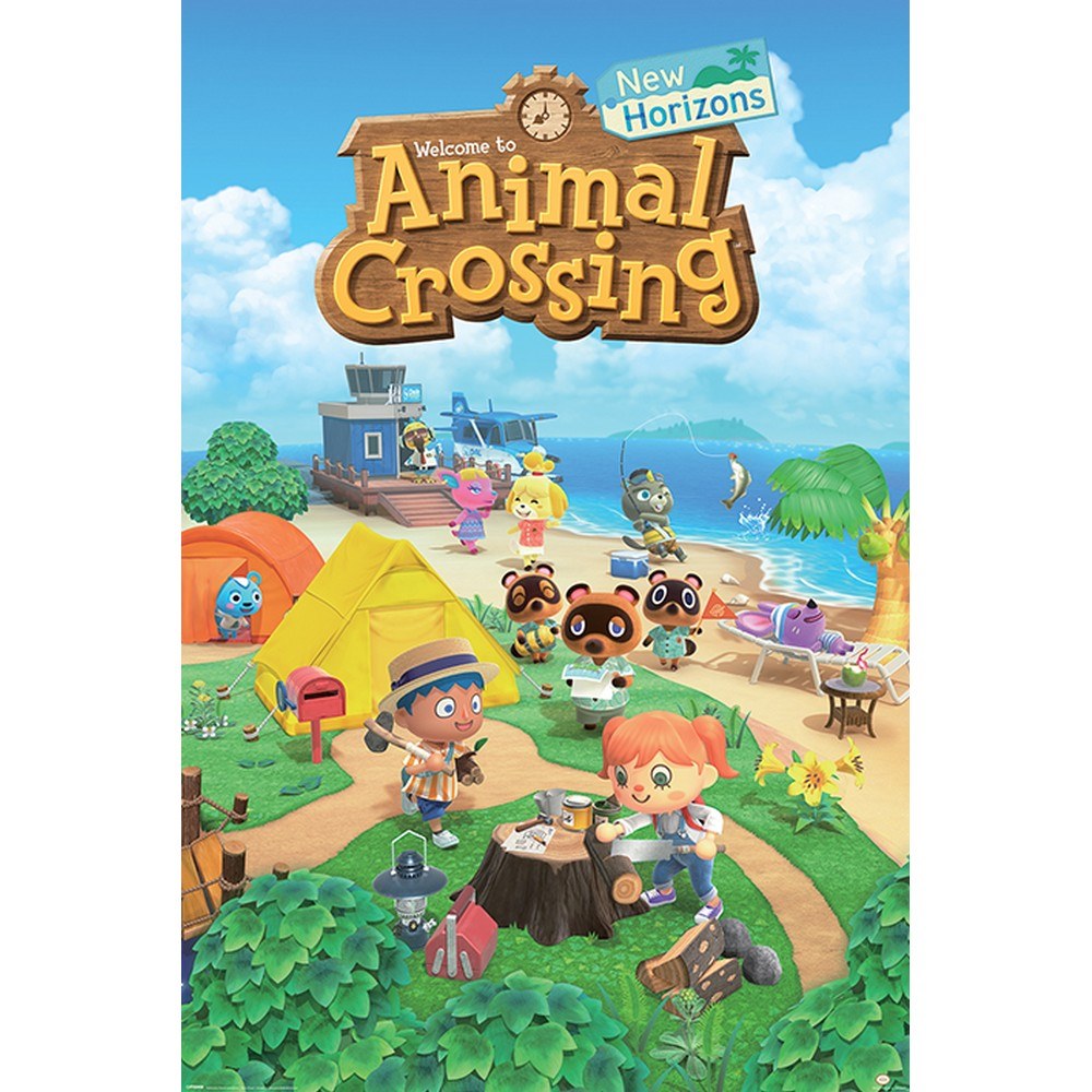 ANIMAL CROSSING どうぶつの森 New Horizons ポスター 公式 オフィシャル