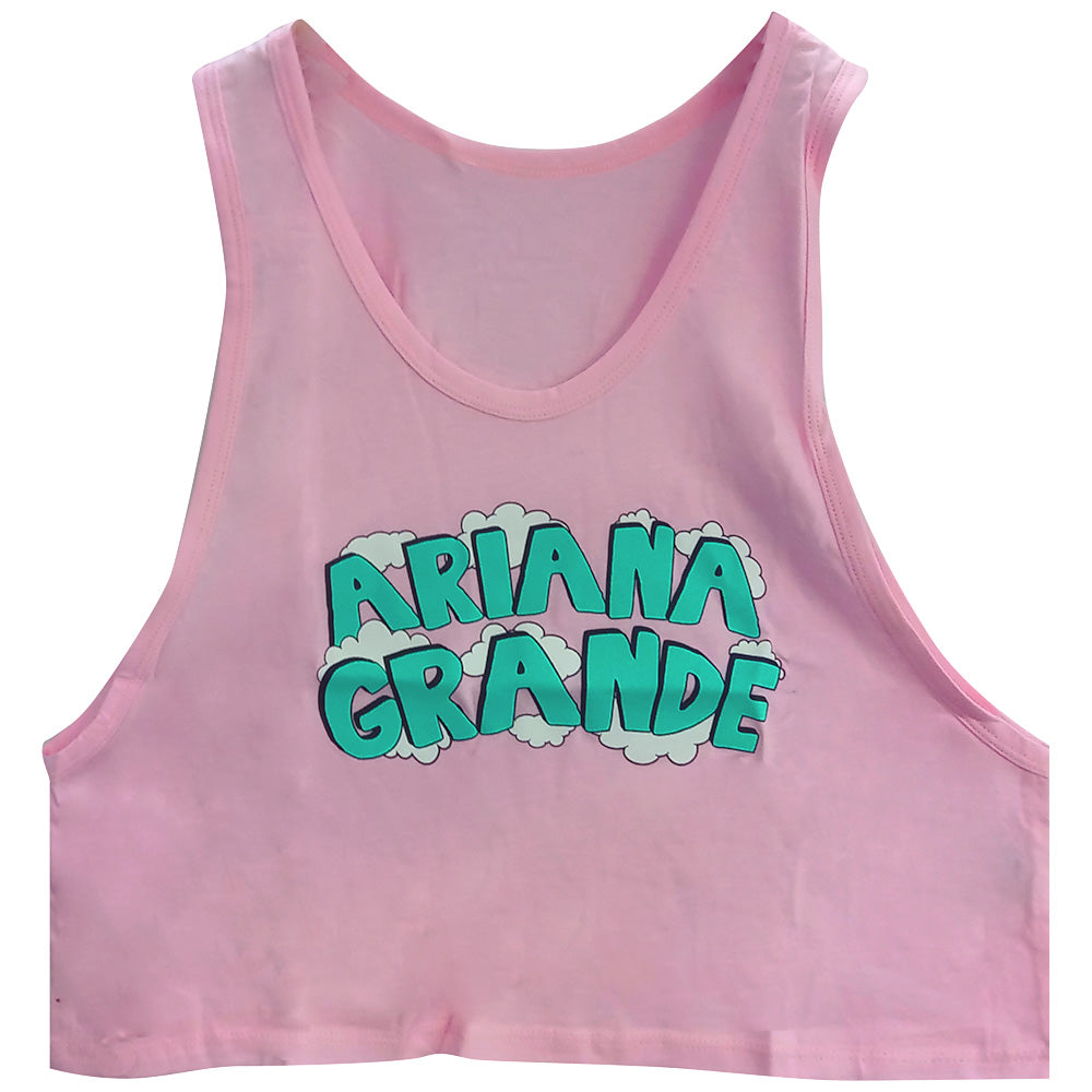 ARIANA GRANDE アリアナグランデ (来日 10周年 ) CLOUDS CROPPED TANK TOP 限定 公式 オフィシャル