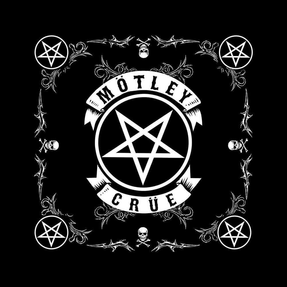 MOTLEY CRUE モトリークルー - Pentagram / バンダナ 【公式 / オフィシャル】