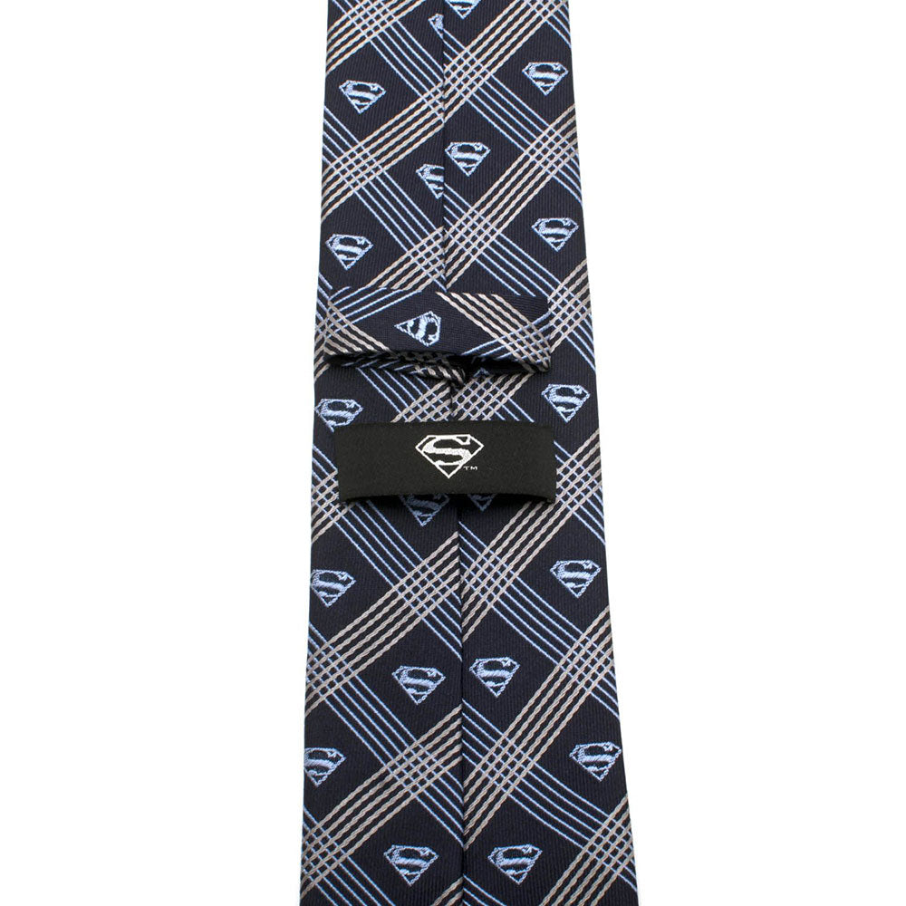 
                  
                    SUPERMAN スーパーマン - Shield Navy Plaid Tie / ネクタイ / メンズ
                  
                