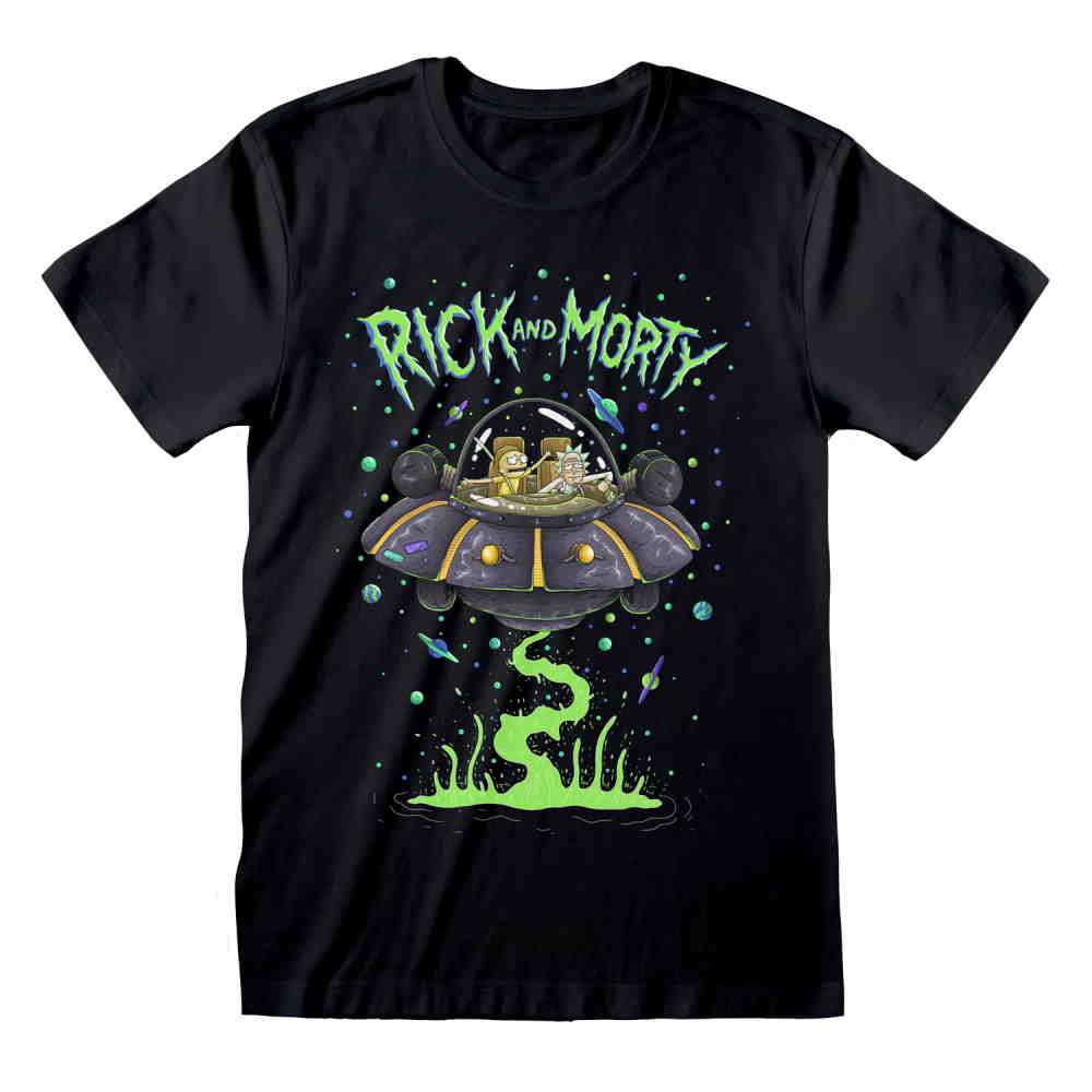 RICK AND MORTY リックアンドモーティ - Spaceship / Tシャツ / メンズ 【公式 / オフィシャル】