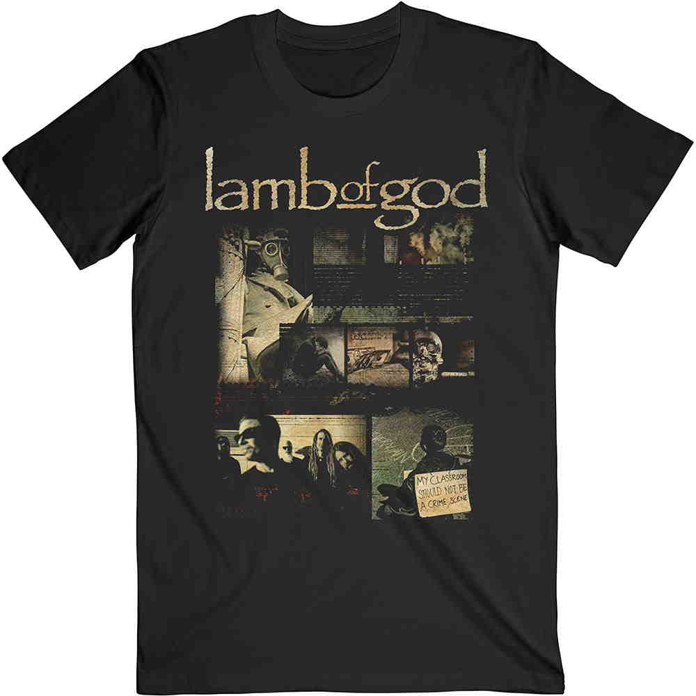 LAMB OF GOD ラムオブゴッド (結成 30周年 ) - ALBUM COLLAGE / Tシャツ / メンズ 【公式 / オフィシャル】